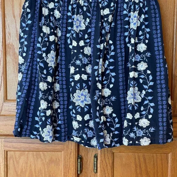 Old Navy Womens Size S Skirt Floral Multicolor Boho Lined Pull On Elastic Waist - Picture 8 of 12